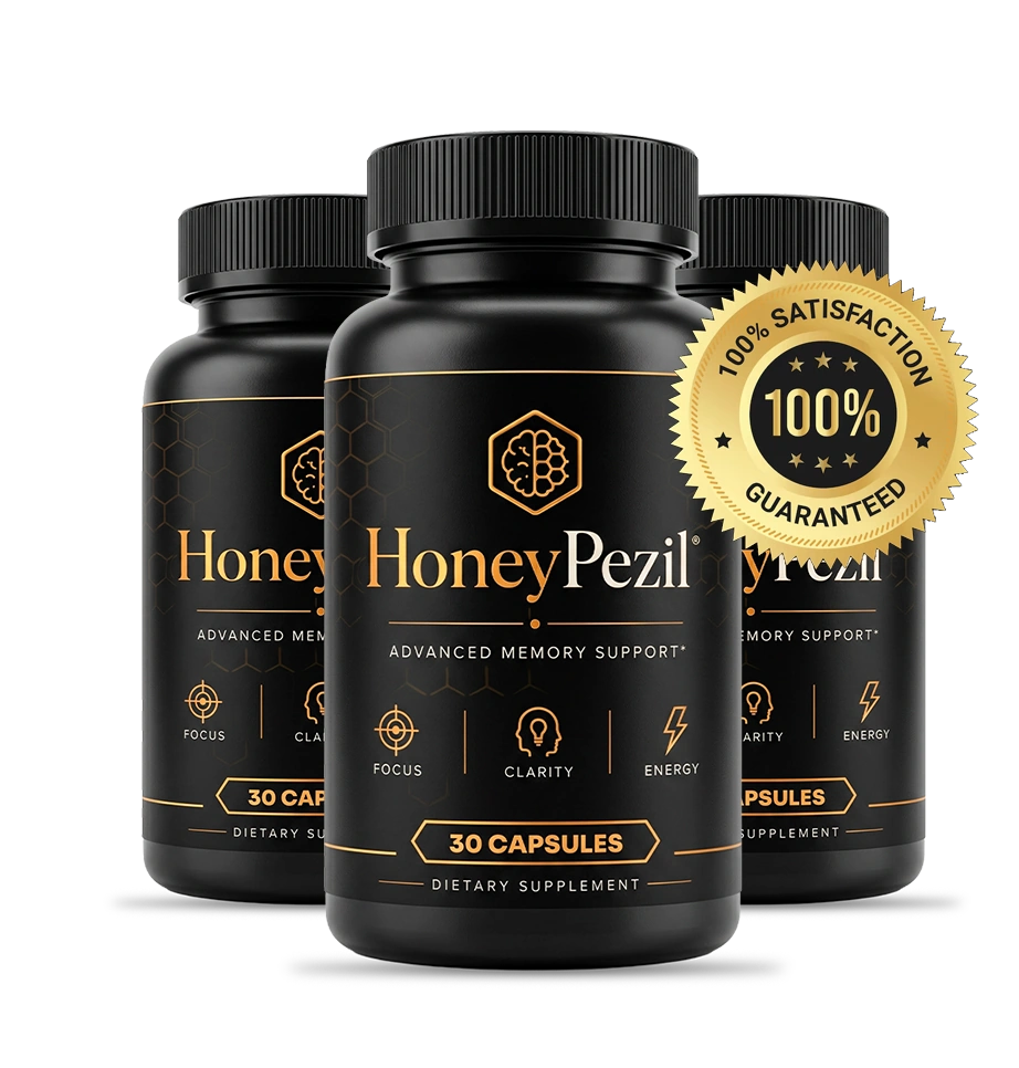 Honeypezil 60-day money-back guarantee seal